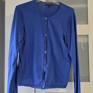 Tommy Hilfiger Royal Blue Button Cardigan